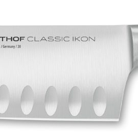 Wusthof 1040331317 Classic IKON Santoku Knife 7 Inch with Hollow Edge
