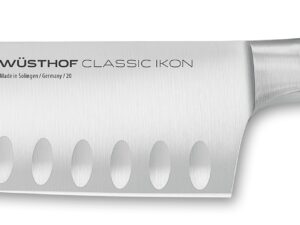 Wusthof 1040331317 Classic IKON Santoku Knife 7 Inch with Hollow Edge