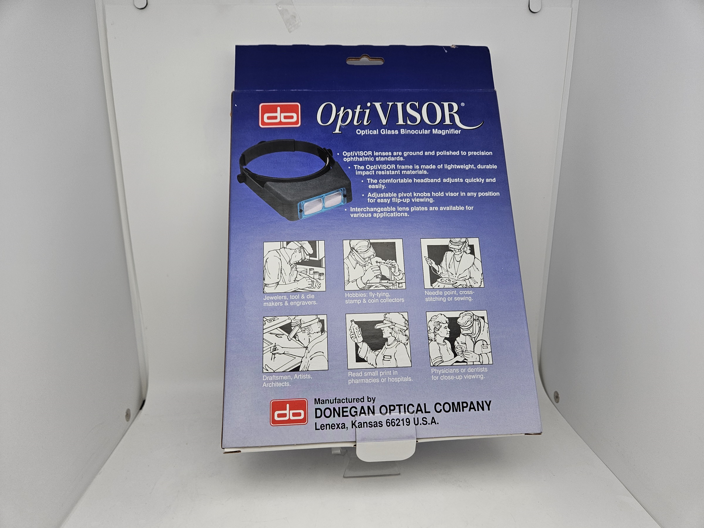 Optivisor DA-10 3.5X Head Band Handsfree Magnifier Visor