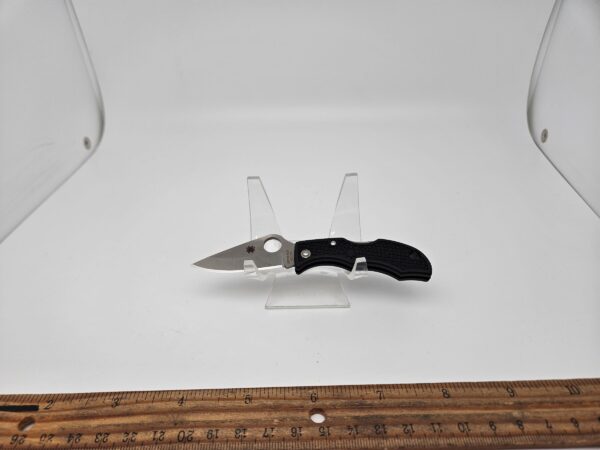 Spyderco SCLBKP Ladybug Pocket Knife Black Handle Plain Edge