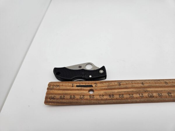 Spyderco SCLBKP Ladybug Pocket Knife Black Handle Plain Edge