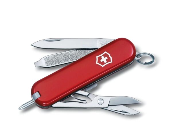 Swiss Army 0.6225 Signature Pocket Knife with Red Scales by Victorinox