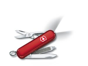 Swiss Army 0.6228 Signature Lite Pocket Knife with Red Scales by Victorinox