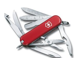 Swiss Army 0.6385-033-X1 Mini Champ Pocket Knife with Red Scales by Victorinox