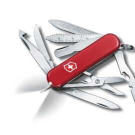 Swiss Army 0.6386 Midnite Mini-Champ Pocket Knife with Red Scales by Victorinox