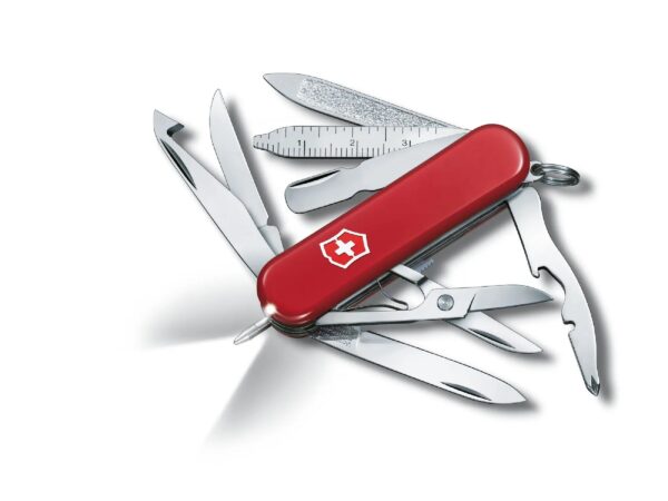 Swiss Army 0.6386 Midnite Mini-Champ Pocket Knife with Red Scales by Victorinox