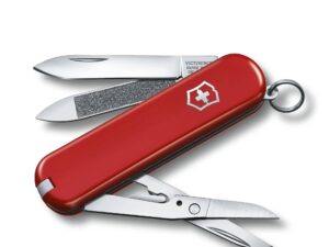 Swiss Army 0.6423 Executive 81 Pocket Knife with Red Scales by Victorinox