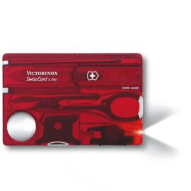 Swiss Army 0.7300.T Swiss Card Lite in Red Transparent by Victorinox