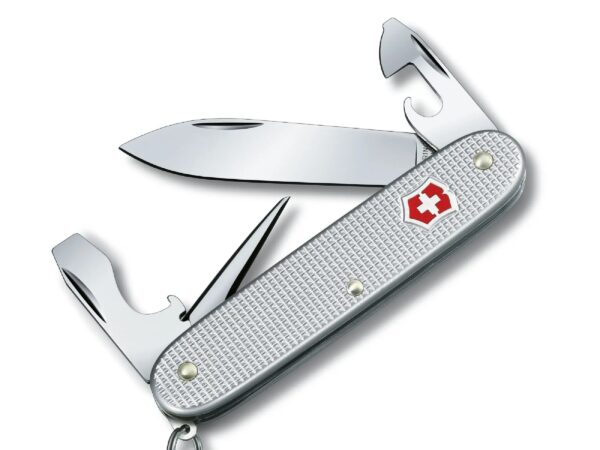 Swiss Army 0.8201.26 Pioneer Pocket Knife with Silver Alox Scales by Victorinox