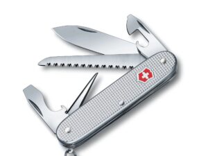 Swiss Army 0.8241.26-X2 Farmer Silver Alox Pocket Knife by Victorinox