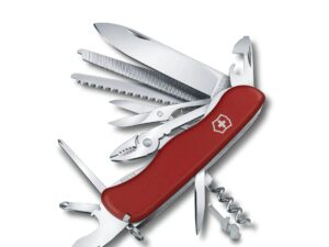 Swiss Army 0.8564 Work Champ Locking Blade Pocket Knife with Red Scales by Victorinox