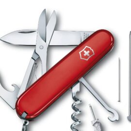Swiss Army 1.3405 Compact Pocket Knife with Red Scales by Victorinox