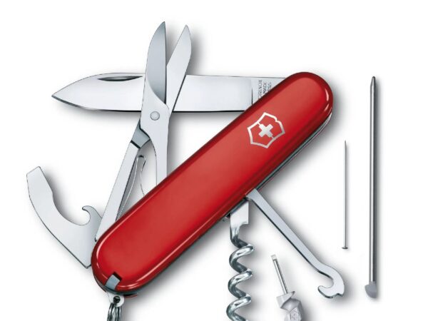 Swiss Army 1.3405 Compact Pocket Knife with Red Scales by Victorinox