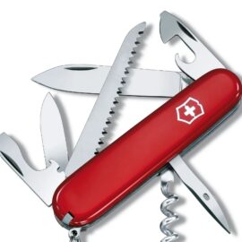 Swiss Army 1.3613 Camper Pocket Knife with Red Scales