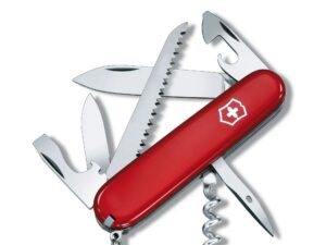 Swiss Army 1.3613 Camper Pocket Knife with Red Scales