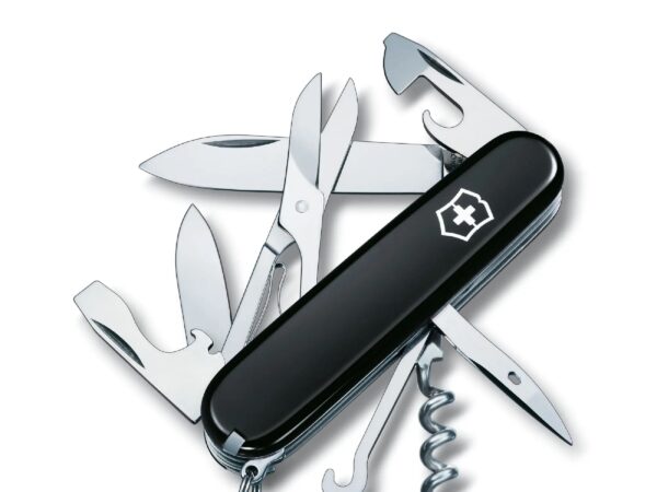 Swiss Army 1.3613.3R-X1 Climber Pocket Knife with Black Scales by Victorinox