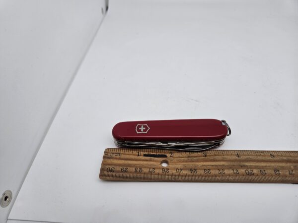 Swiss Army 1.3703 Climber Pocket Knife with Red Scales