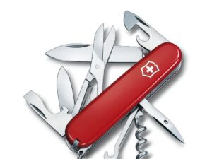 Swiss Army 1.3703 Climber Pocket Knife with Red Scales