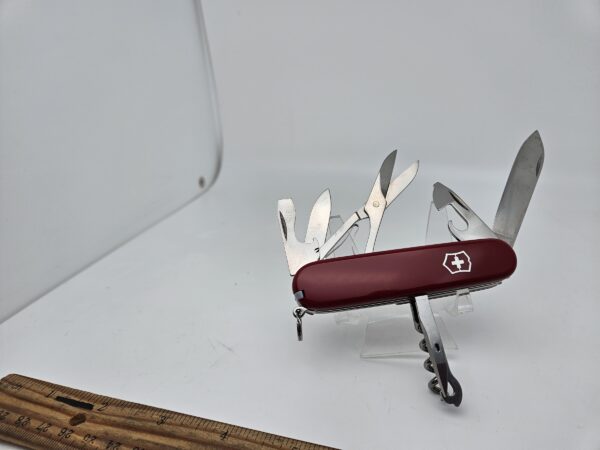 Swiss Army 1.3713 Huntsman Pocket Knife with Red Scales by Victorinox