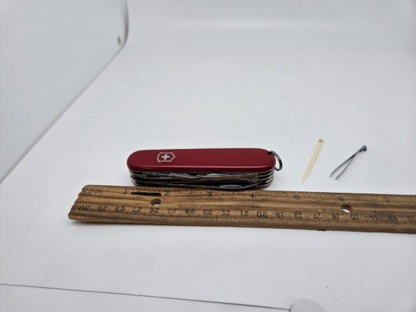 Swiss Army 1.3713 Huntsman Pocket Knife with Red Scales by Victorinox