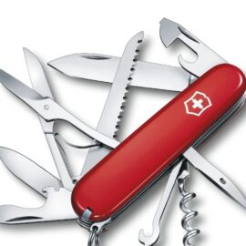 Swiss Army 1.3713 Huntsman Pocket Knife with Red Scales by Victorinox