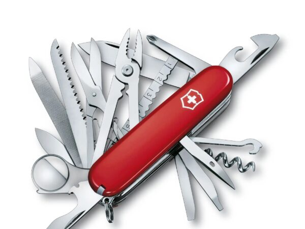 Swiss Army 1.6795 Swiss Champ Pocket Knife with Red Scales by Victorinox