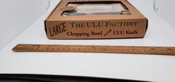 Ulu Knife Set 7BBA with Block-Bowl Combination