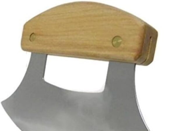 Ulu Knife with a Birch Handle