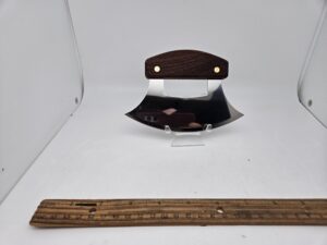 Ulu Knife with a Walnut Handle