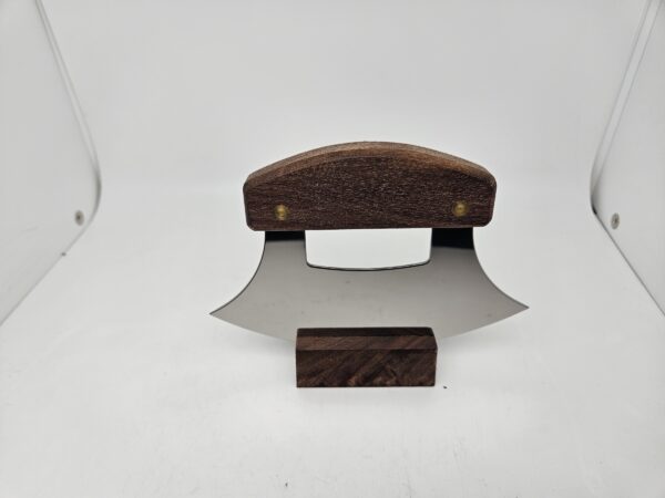 Ulu Knife with a Walnut Handle