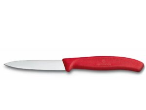 Victorinox Swiss Classic 6.7601 Paring Knife 3-1/4" with Red Handle