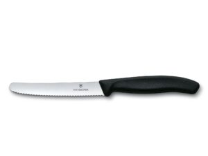 Victorinox Swiss Classic 6.7833 Tomato and Table Knife with Black Handle