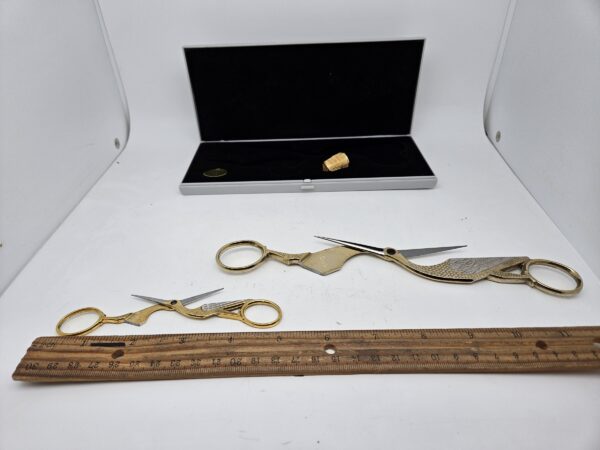 Wasa 179F-2 Gold Stork Scissors Set 2 Piece