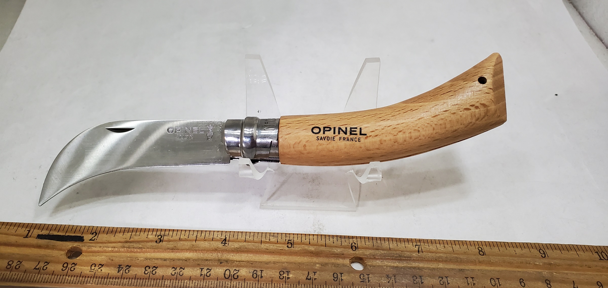 Opinel Curved Hawkbill Knife OP-13140 4-1/4