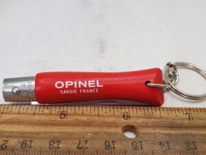 OP-04-Red Opinel Key Chain Knife