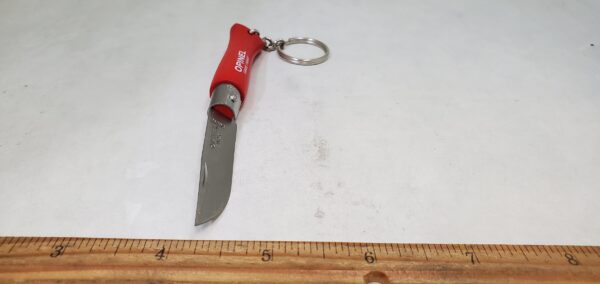 OP-04-Red Opinel Key Chain Knife