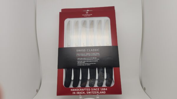 Victorinox 6.7233.6 Swiss Classic Steak Knives with Black Handles Set of 6