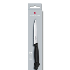 Victorinox 6.7233.6 Swiss Classic Steak Knives with Black Handles Set of 6