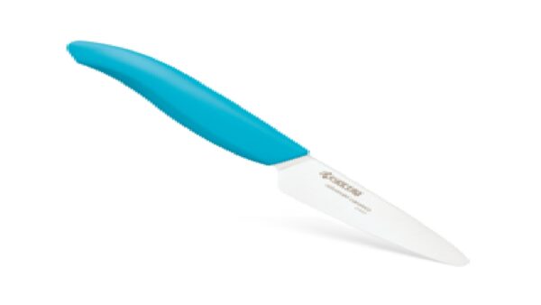 FK-075-WH-BU Ceramic Paring Knife 3" with Blue Handle by Kyocera