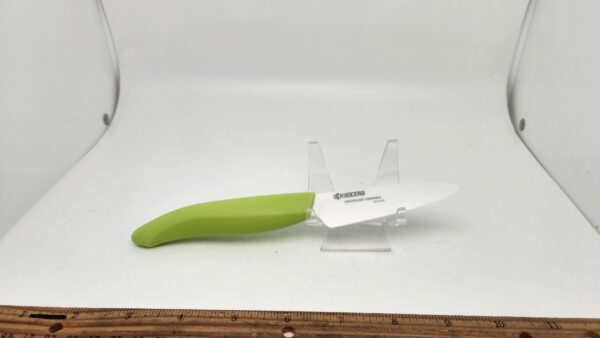 FK-075-WH-GR Ceramic Paring Knife 3" with Green Handle by Kyocera