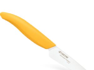 FK-075-WH-YL Ceramic Paring Knife 3" with Yellow Handle by Kyocera