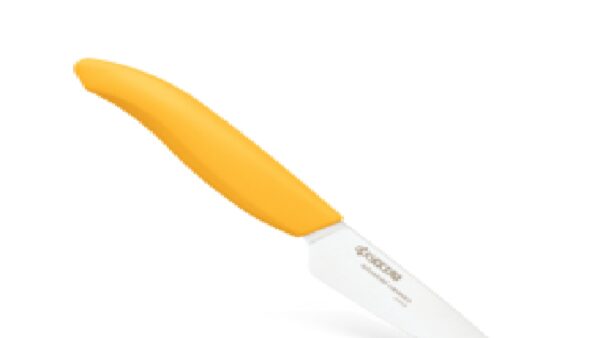 FK-075-WH-YL Ceramic Paring Knife 3" with Yellow Handle by Kyocera