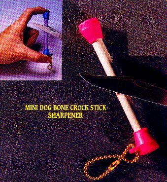 Lansky LCDOG Mini Dog Bone Sharpener Medium Grit Ceramic Purple 4.25"