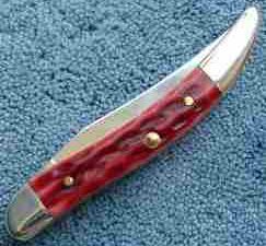 Case792 Old Red Bone Pocket Worn Small Texas Toothpick Knife (610096 SS)