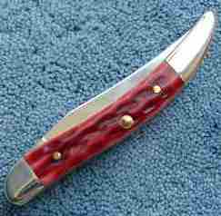 Case 792 Old Red Bone Pocket Worn Small Texas Toothpick Knife