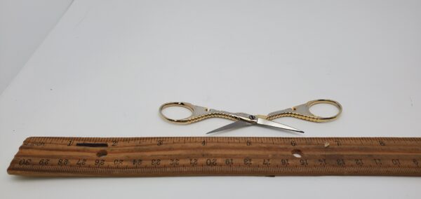 Wasa 95G-3-1/2 Gold Cross Embroidery Scissors