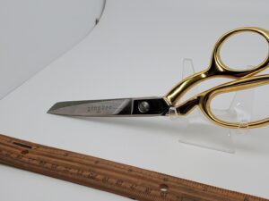 Gingher G-320521-1201 Bent Dressmaker Trimmer with Gold Handles 8 Inch