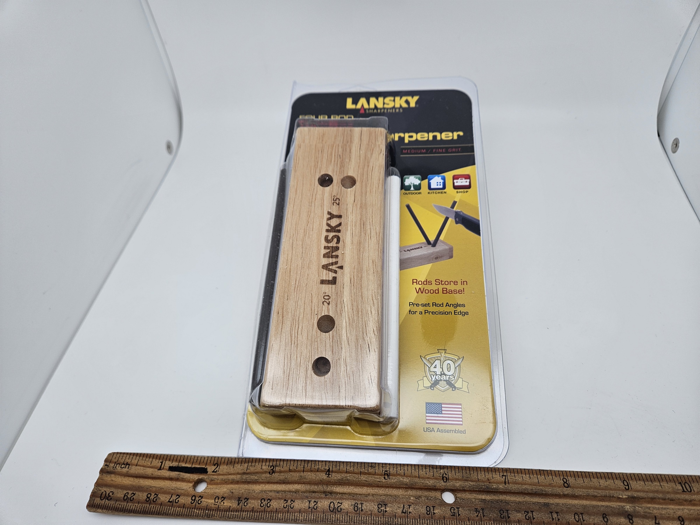 Lansky LS-33 4 Rod Ceramic Turn Box Knife Sharpener - Heimerdinger Cutlery