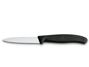 Victorinox Swiss Classic 6.7633 Paring Knife 3.25-IN with Wavy Edge and Black Handle