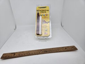 Lansky LSERT Fine Hone for Serrated Knives in a Maroon Holder